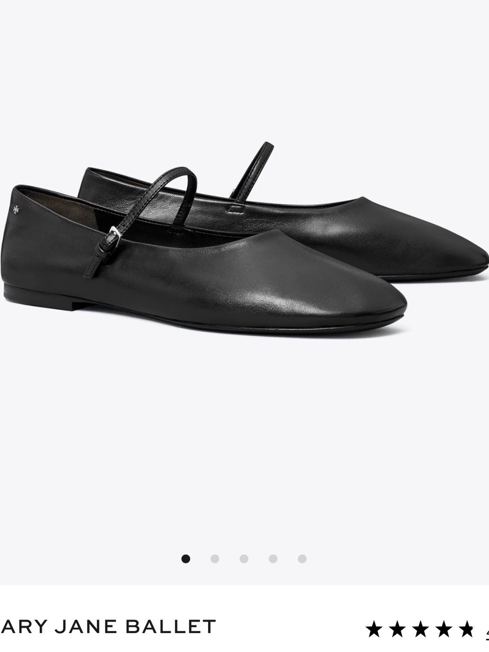 Brand new/never worn! Tory Burch Black Mary Jane Ballet Flats
